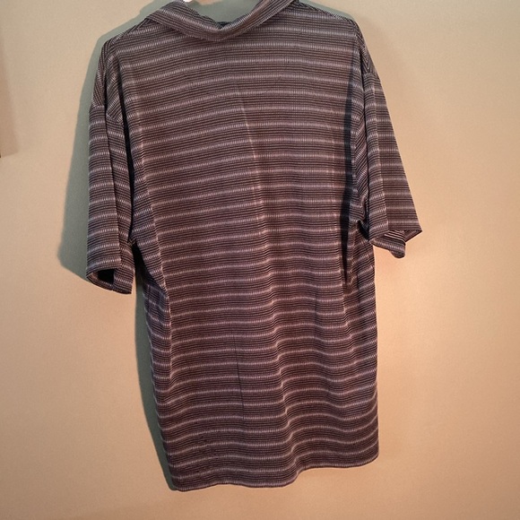 Nike black and white golf button up collar tee. - Picture 2 of 5